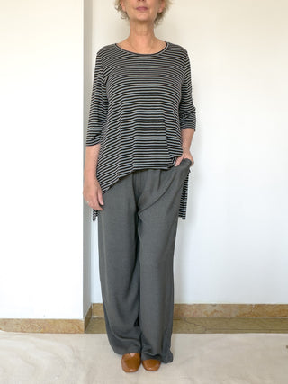 Pantalone wide leg in lyocell Livia