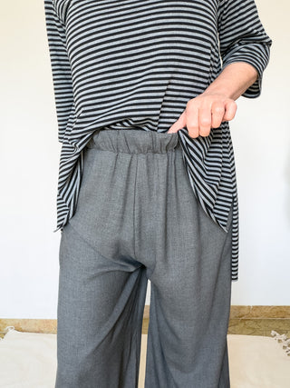 Pantalone wide leg in lyocell Livia