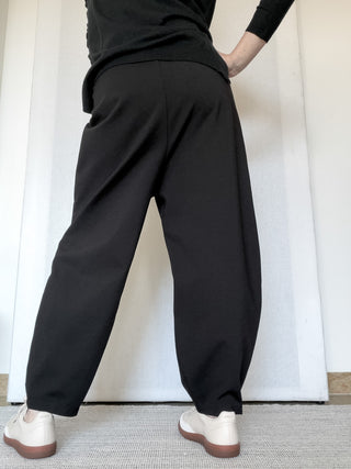 Pantalone wide leg in bengalina