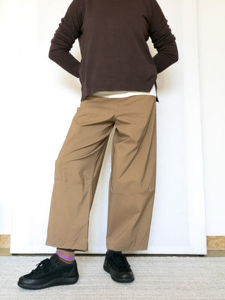Pantalone wide leg in bengalina