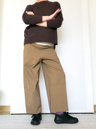 Pantalone wide leg in bengalina