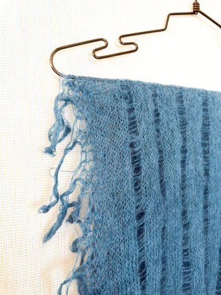 Stola quadrata in kid mohair