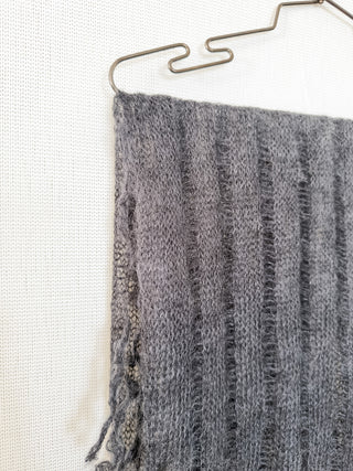 Stola quadrata in kid mohair