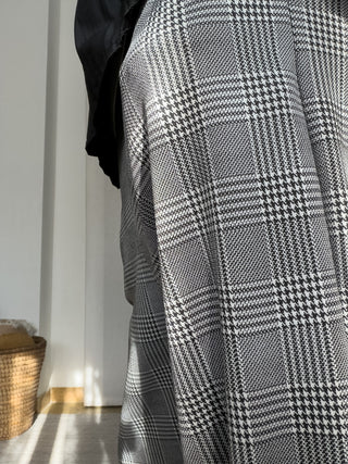 Pantalone a carota in punto Milano jacquard