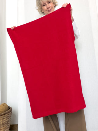 Poncho in lana, viscosa e cashmere