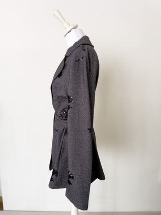 Blazer destrutturato con applicazioni in paillettes