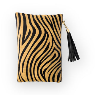 Pochette in cavallino e pelle