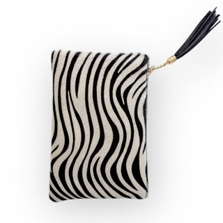 Pochette in cavallino e pelle