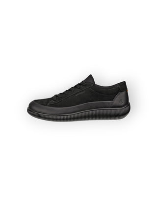 Sneaker nera waterproof in pelle e nabuk