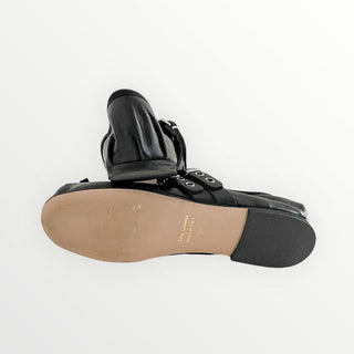 Ballerina con fibbie in nappa - La scarpolina scalza