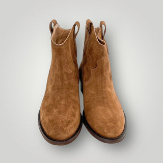 Texano basso velour - La scarpolina scalza