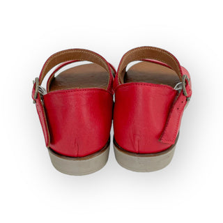 Sandalo tallone chiuso rosso - La scarpolina scalza